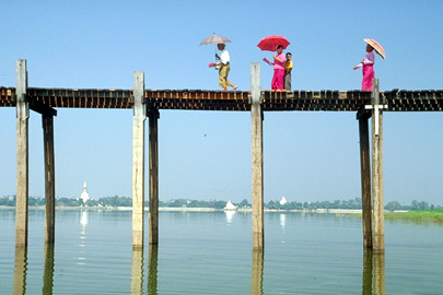 U Bein Brücke bei Mandalay